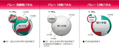 画像1: 《モルテン／adidas》バレーボール　ネーム加工