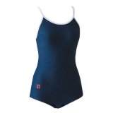 《フットマーク》ツーウェイ水着（白パイピング）