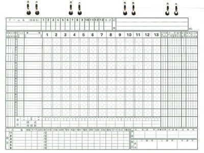 画像2: 野球スコアブック　保存版