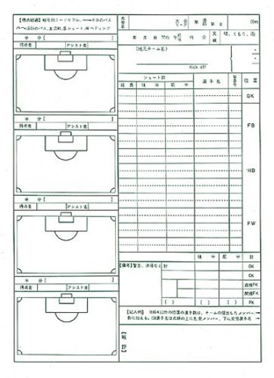 画像2: 《成美堂》サッカースコアブック