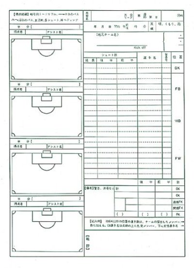 画像2: サッカースコアブック