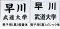 《九櫻・ミツボシ》柔道ゼッケン　プリント加工／黒字（男子用）