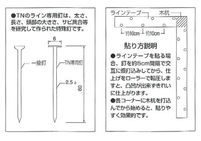 画像1: ライン釘　焼付塗装（ホワイト）