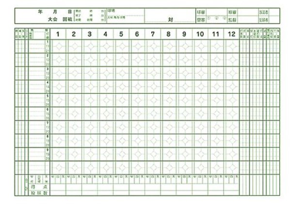 野球スコアブック デラックス版 スポーツ用品激安通販 スポーツ１直線