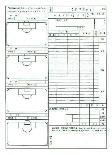 サッカースコアブック 激安価格にて販売中 サッカー用品激安通販